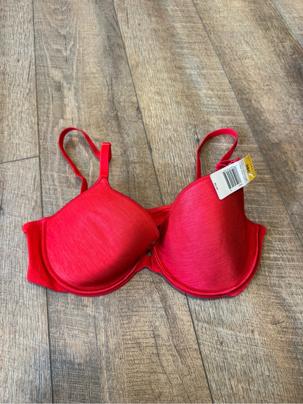 NWT Vassarette Red Full Coverage Underwire Bra 38C